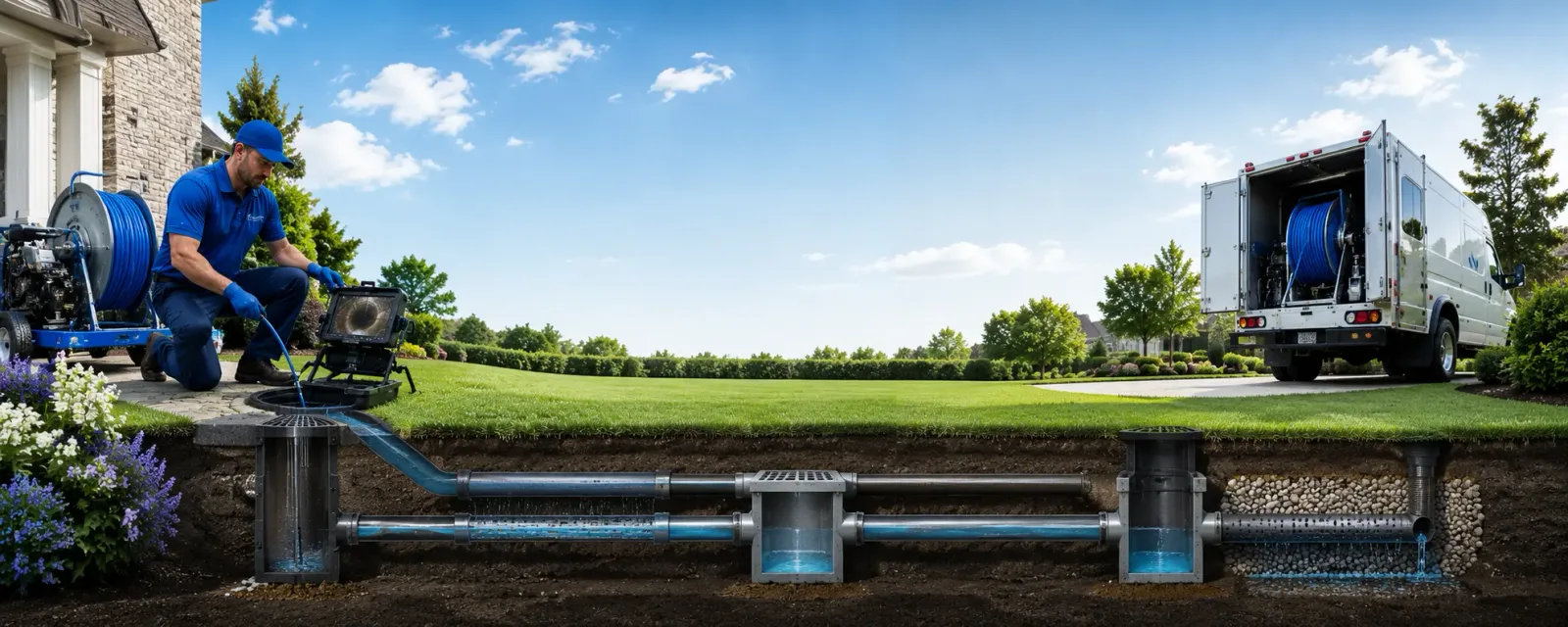 Outdoor drain cleaning information for Ocate, NM